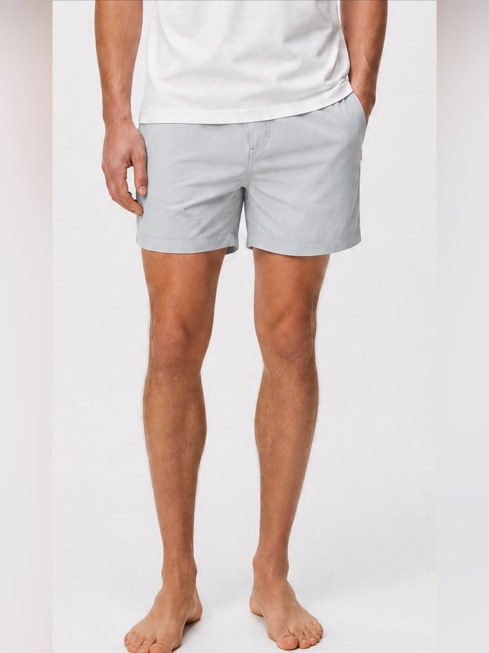 ONIA men’s gray nylon swim shorts size medium